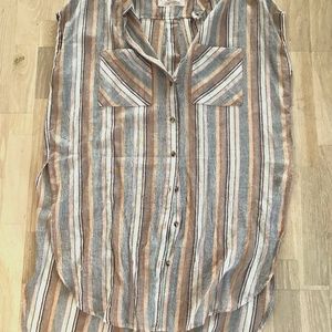 Anthropology HOLDING HORSES tunic 100% cotton